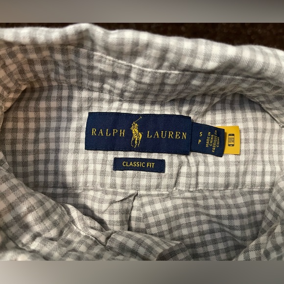Checker Ralph Lauren button down dress shirt - Picture 2 of 2